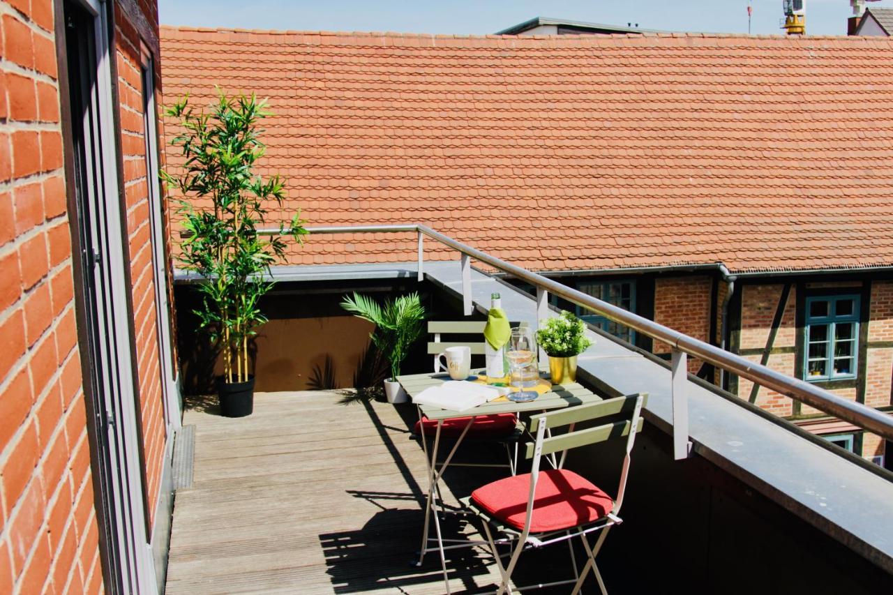 Fewozauber - Domspatz, 50Qm, Top-Lage, Style, Dachterrasse, Business 슈베린 외부 사진
